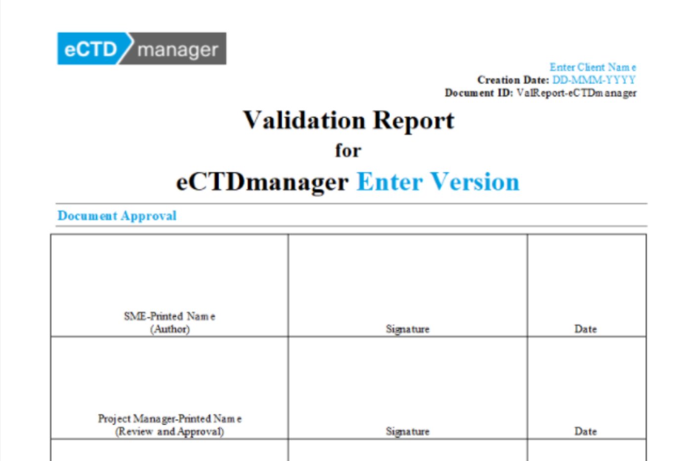 eCTDmanager - Complete Regulatory Dossier Management and eCTD Software ...
