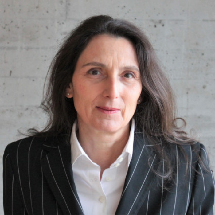Martina Steckenleiter, VP of Finance & Controlling, smiling in a black blazer